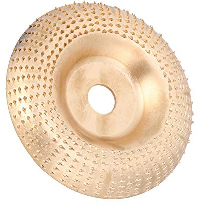 Disque de meuleuse d'angle de 4,1 pouces/105 MM, plaque de meule de meule en bois, disque abrasif de ponçage en carbure de tungstène en bois, outil de travail du bois de disque de polissage pour