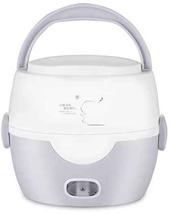 Fiambrera Eléctrica Portátil 1.3L, Fiambrera Termica Comida Caliente 220V 250W, Portaviandas Eléctrica Térmico en Acero Inoxidable, Tartera Electrica para Hogar Trabajo Oficina