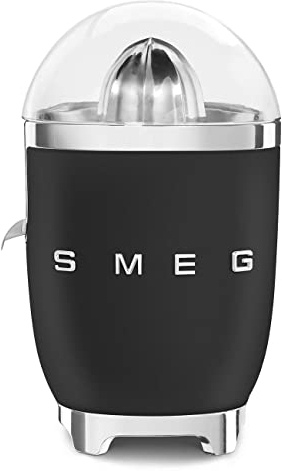 SMEG CJF01BLMEU Zitruspresse, Plastic, 1 Liter, Schwarz
