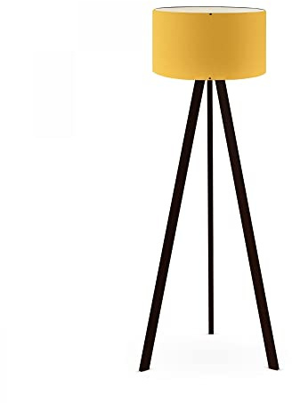 Lámpara de pie con 100% PVC color Mostaza