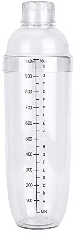 ANKROYU Cocktail Shaker, Schüttelbecher mit Skala, Mixshaker für Milchtee Früchtetee Saft und Cocktails, Getränke-Mixbecher für Restaurants und den Heimgebrauch(1000ml)