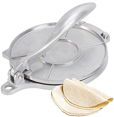 vepoty Tortilla Press 7.87inch Aluminum Alloy Non‑Stick Tortilla Maker Manual Quesadilla Maker Kitchen Bakeware Cooking Tool