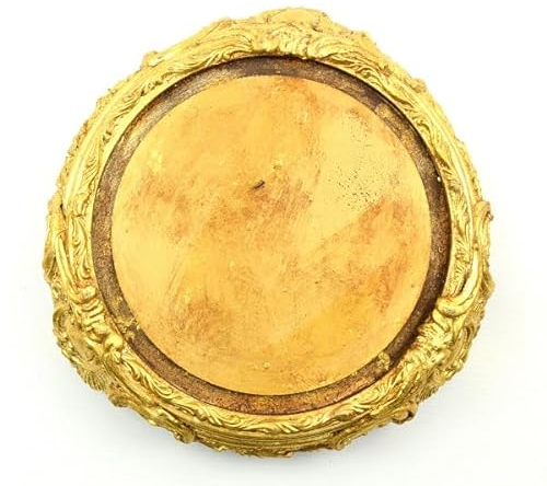 EMH Goldfarbener Barocksockel aus Holz 26 cm für Glaskuppel
