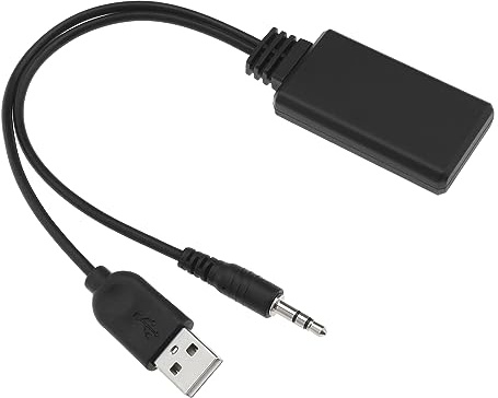 eMagTech Car Bluetooth 5.0 Receiver Bluetooth AUX Adapter 5-12V 3.5mm/0.14in Car AUX Audio Cable Wireless Bluetooth Receiver Adapter HIFI Stereo Accessories
