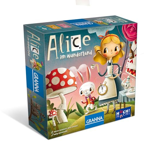 HUCH! Alice au pays des merveilles - Jeu pour enfants avec matériau magique - Jeux de conte de fées - Visite le chat du Cheshire et la Reine de cœur - Jeu pour enfants à partir de 6 ans - Jeu familial