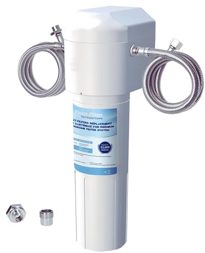 Under Sink Water Filter System High Capacity 80,000 Litres Undersink Drinking Water Filtration System Reduce Heavy Metals, Chlorine, Bad Taste, Odours