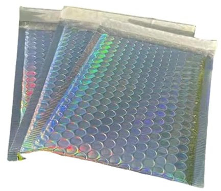 LuftpolsterumschläGe 10 Teile/los Blase Mailer Aluminisierte Taschen Laser Umschlag Selbst Dichtung Post Geschenk Verpackung Taschen Buch Versand Paket Bunte Taschen Versandtaschen Luftpolster(Color:2