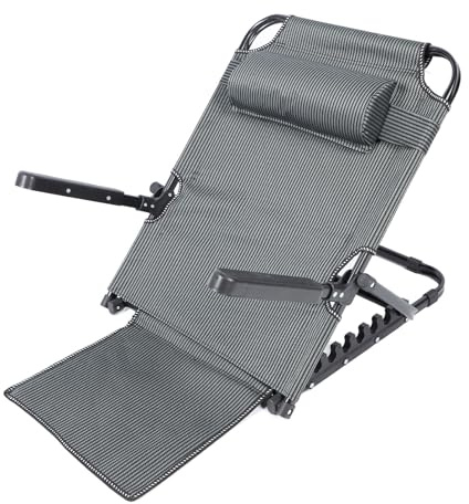 HURRISE Schienale del Letto Sollevabile Regolabile, Cuscino di Supporto a 7 Livelli, Retrattile Rapido per Divano della Camera Letto, Tessuto Spesso in Acciaio Inossidabile