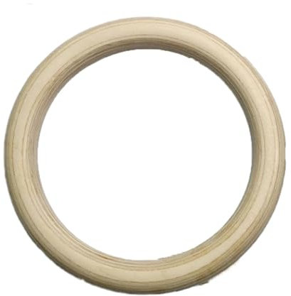 EKalgretrA Turnringe Holz 28/32MM Fitness Holz Gymnastik Ringe Fitness Home Gym Ausrüstung Krafttraining Gymnastik Ausrüstung(28MM Single Ring)