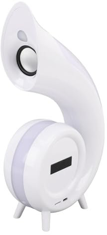 Digitaler Wake-up-Light-Wecker, Schlaflichter, Desktop-Bluetooth-Lautsprecher mit RGB-Licht, Wecker, Schminkspiegel