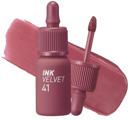 Peripera Ink the Velvet Lip Tint - High Pigment Color, Longwear, Weightless, Not Animal Tested, Gluten-Free, Paraben-Free (41 COOL OFF ROSY, 4g)