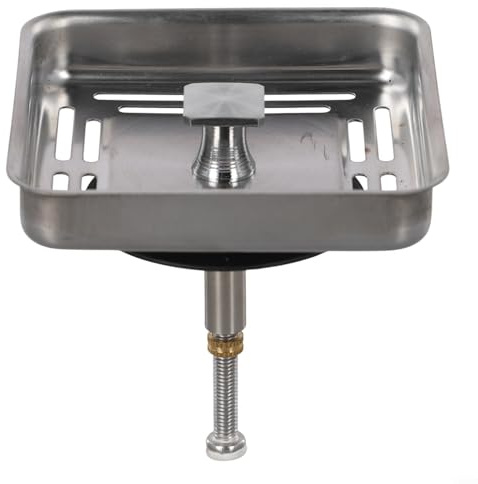 Stainless Steel Replacement Sink Stopper, Square Kitchen Sink Strainer, With Micro-perforated Design, For Kitchen,Bathroom
