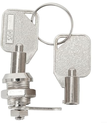 12mm Keyed Alike Cylindrical Lock for Cabinet Mailbox Drawer RV Door Secure Installation (1PC)