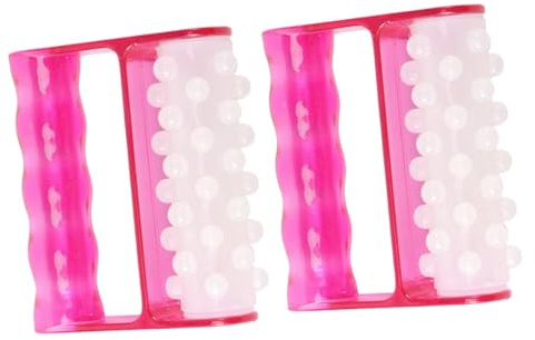 2 Stück Rollenmassagegerät aus Pp mit Ergonomischem Griffdesign | Kompaktes Design, für Oberschenkel und Gesäß, Geeignet für Reise und Büro