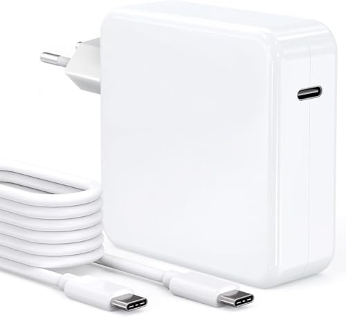Cargador MacBook, 100W Cargador USB C M5 M4 M3 M2 M1 Mac Laptop Serie | para Mac Book Pro/Mac Book Air 16, 15, 14, 13 Pulgadas, i Pad Pro y todos los dispositivos Tipo C, cable C a C de 2m incluido