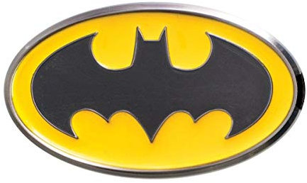 DC Batman Logo Colored Pewter Lapel Pin,Silver,1