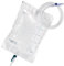 Poches de Nuit Ugo 2L (X10) – Poches de Drainage Urine/Poches de Nuit de Cathéter, Robinet T ou À Levier avec Raccordement sans Coude (Pack de 10) (Ugo 12 - Drainage Continu Robinet Levier, Stérile)