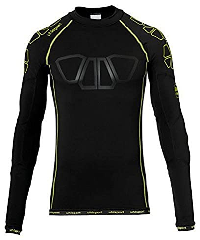 uhlsport herr Longsleeve Bionikframe baselayer longsleeve Schwarz/Fluo Gelb Medium
