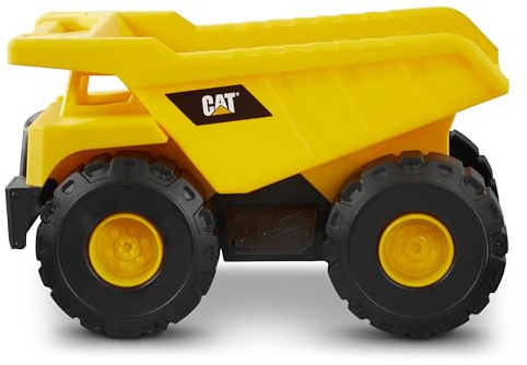CAT Construction Toys, 15 Dump Truck Toy, Ages 2+, Sturdy Plastic, No Batteries Required, CAT Construction Tough Rigs Series