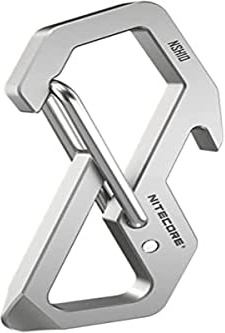 Nitecore Titan Karabiner NSH10, auch verwendbar als Flaschenöffner und Schlitzschraubendreher, Unbekannt, 1 Stück (1er Pack)