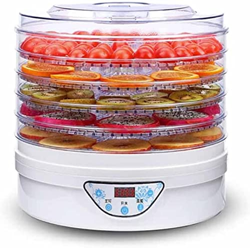 Samnuerly Food Dehydrator,Multi Function Mini Food Dehydrator Dried Fruit,for Jerky, Meat, Herbs, Fruit, Dryer with Digital Temperature,5 Trays