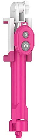 Perche Selfie avec Trepied pour IPHONE 12 Pro Bluetooth sans Fil Selfie Stick iOS Reglable Telecommande Photo (Rose)