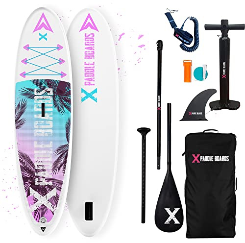 X-paddleboards Pack Stand up Paddle Gonflable Enfant Fille Pinky-X 280 x 76 x 10cm