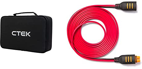 CTEK CS Free Bag - TRAGEN UND LAGERN SIE Ihr CS Free SICHER UND GESCHÜTZT & 56-304 Connect 2.5M Extension: Verlängern Sie die Reichweite Ladegeräts