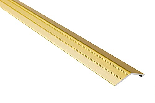 Effector Selbstklebende Bodenschiene Alu 180 cm 41x16 mm Gold Profil | Selbstklebende Montage, Stabile Haftung, Langlebig