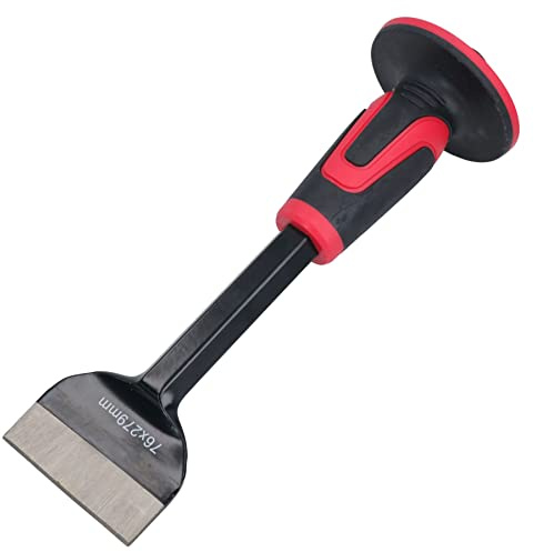 Cincel de refuerzo para electricistas de agarre suave, 279 mm x 76 mm, para ladrillos de mampostería
