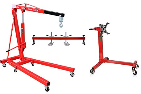 otgerlensker products Motorkran 2 to + Motorträger 500KG + Motorhalter 454 kg