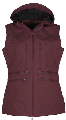 Pinewood Damen Hundesport Windblocker Weste - Windbreaker Weste Hundesport - mit vielen praktischen Taschen, abnehmbarer Kapuze und 2-Wege-Reißverschluss - langlebig