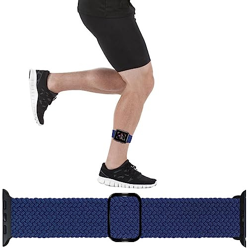 JEMACHE Arm/Ankle Watch Band for Apple Watch 49/46/45/44mm, 42/41/40mm iWatch Series 11 10 9 8 7 6 5 4 SE Ultra 3 2 1, Stretchy Sport Unisex Armband/Ankleband
