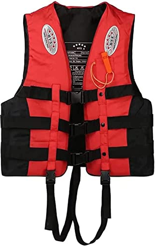 sPeesy Schwimmweste, Atmungsaktiv Neopren Rettungsweste, Rettungswesten für Boote, Auftriebsweste Schwimmende Weste Sommerhilfe Life Swimwears Tank Top, für Stand up Paddle, Jetski, Wassersport (Rot)