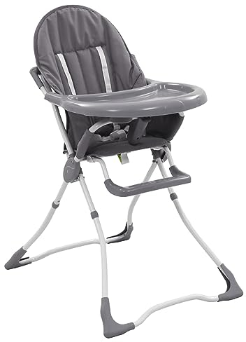 LAPOOH Baby-Hochstuhl Grau und Weiß, Kinderstuhl, Hochstuhl Kinder, Babystuhl, Baby Essen Stuhl, Babyhochstuhl, Baby Sessel, Kinderhochstuhl, Babyhochsitz