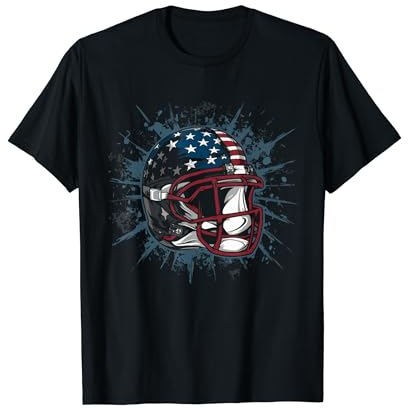 American Football Grafik Football-Helm T-Shirt
