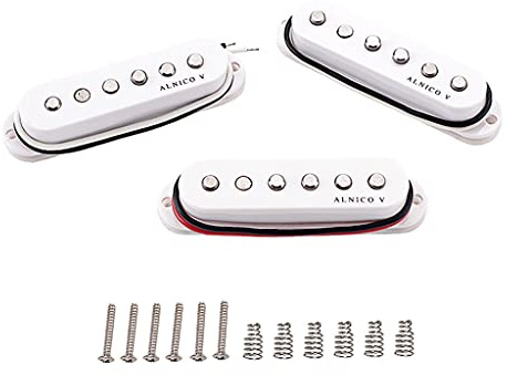 Humbucker-Tonabnehmer für Strato-Caster E-Gitarre, Ersatz-Tonabnehmer, Weiß, Einzelspule