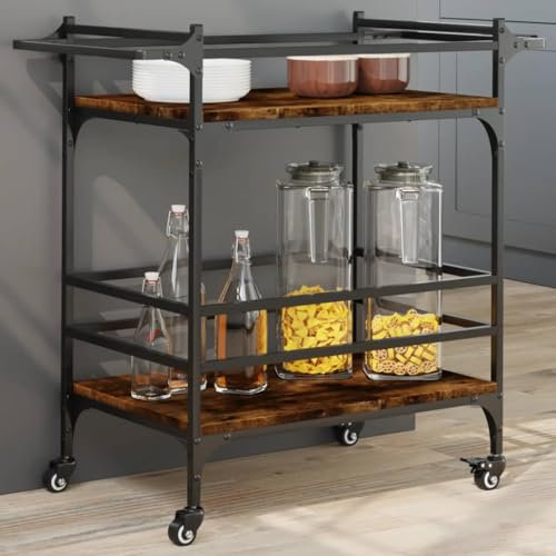 Kangmusi K¨¹chenwagen R?uchen, 82 x 40 x 78,5 cm, materiale in legno, kangmusi842363