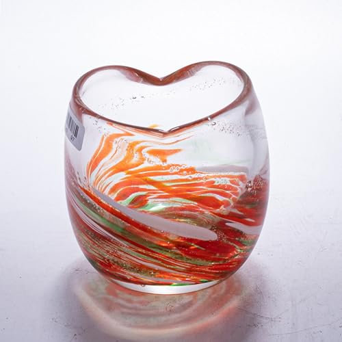 Bafnsiji B, Gobelets en Verre, Verres à Eau en Forme de cœur, Verres à Boire en Forme de cœur, Verre à Boire Art déco, Verres à Cocktail à jus d'eau, pour bière, Cocktail, Soda, Cappuccino