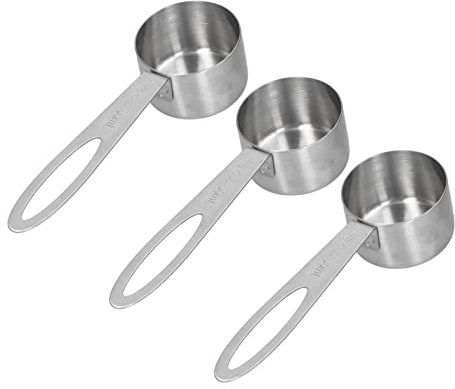 30-ml-Messlöffel, Stapelbarer Mess-Esslöffel aus Edelstahl mit Loch Zum Aufhängen, Geeignet Zum Abmessen von Kaffee oder Milchpulver, Leicht zu Reinigen und Langlebig