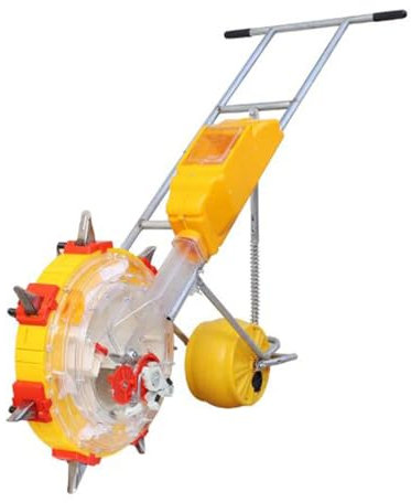 Single-mouth Garden Push Corn Seeder Planter, Portable Hand Push Seeder,Lawn & Garden Spreaders,Precision Garden Seeder,Corn Seed Planter Tool,Garden Push Seeder Planter,for Soy Peanut Corn,6 mouths