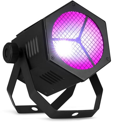 BeamZ RB40 LED PAR – 40 Watt RGB-W Strahler für Party & Bühne – Retro Partylicht Par mit DMX & Soundsteuerung, Stroboskop & Automatik, Bühnenstrahler – Farbige Partybeleuchtung für Events & Clubs