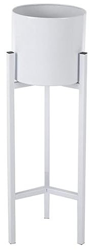 Porte Plante Interieur，étagère d'angleSupport de Pot de Fleurs en Fer forgé pour Salon, Balcon, intérieur, présentoir de Plantes sur Pied, Blanc, 90 cm de Haut, Support d