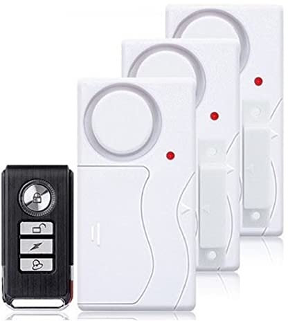 WEIJICUI Sistema de Alarma para Casa, Puerta Ventana Entrada Seguridad ABS Control Remoto inalámbrico Alarma antirrobo Sensor magnético de Alerta de Puerta Kit de protección for el hogar(C)