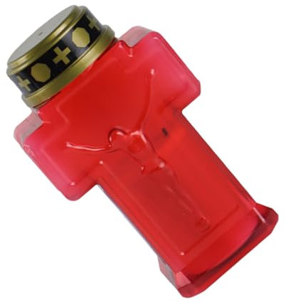 OUNONA Lampada Led Fiamma Gesù Decorazione Commemorativa Per Halloween e Natale Luce Notturna Solare Per Giardino e Candela Elettronica Per Festival