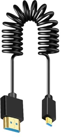 Cavo a spirale per monitor della fotocamera, cavo a molla a spirale portatile | Supporto professionale sottile per studio fotografico in spazi ristretti