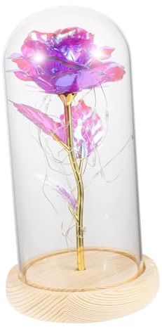 Toyvian Lampe Rose Artificielle Lumineuse LED Décoration De Fleurs pour Bureau Cadeau Floral Unique