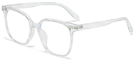 Wcawnlt Lunette Anti Lumiere Bleue Transparent Blue Light Glass Fausse Vue, Lunettes Gaming PC Ordinateur Protection Yeux, Homme Femme Bureau Apprentissage Usage Quotidien