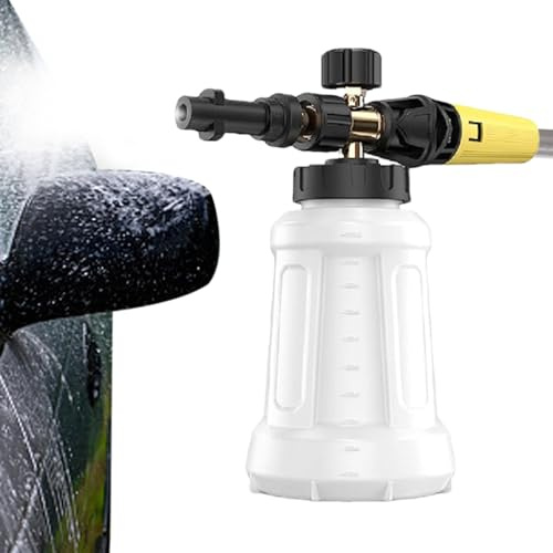 Schaumsprüher für Autos – Hochdruckreinigungsausrüstung, 1 Liter, Schneeschaum-Sprühgerät, für Fenster, Küche, Bad, Bad, Haustiere, Motorräder, Dächer, Wege, Außenwände