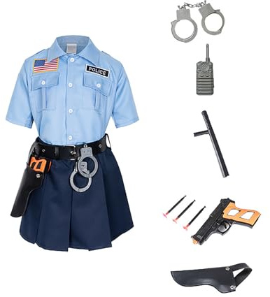 Polizei Kostüm Kinder, Swat Fasching Jungen Polizei Kostüme Polizeikostüm Kinderkostüm Rennfahrer Kinderkostüme Faschingskostüme Kinder Polizei Kostüm für Jungen und Mädchen Halloween Karneval